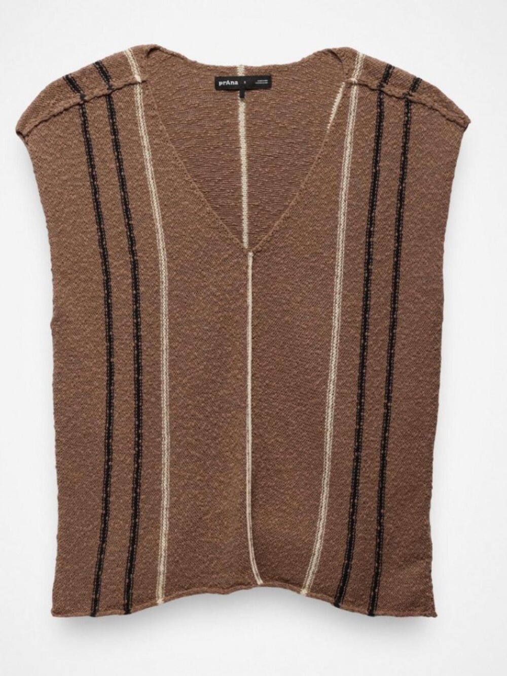 prAna Wave Maker Sweater Top Shroom Medium NWT Organic Cotton Boho $79 - Picture 3 of 9